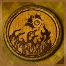 Wooden plate "Birth of Dominanta" (HH-DP-53)