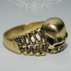 Ring "Skull: bones labyrinth"