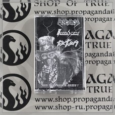 BLOODSTONE/ MERCILLESS/ TORTURA "Join the thrash Army!" 3 way split tape