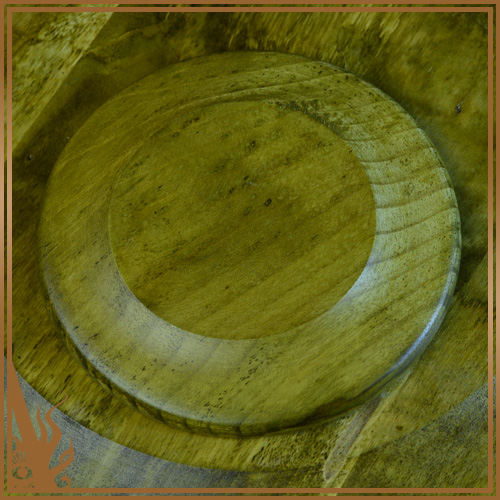 Wooden plate "Gorgoneion"